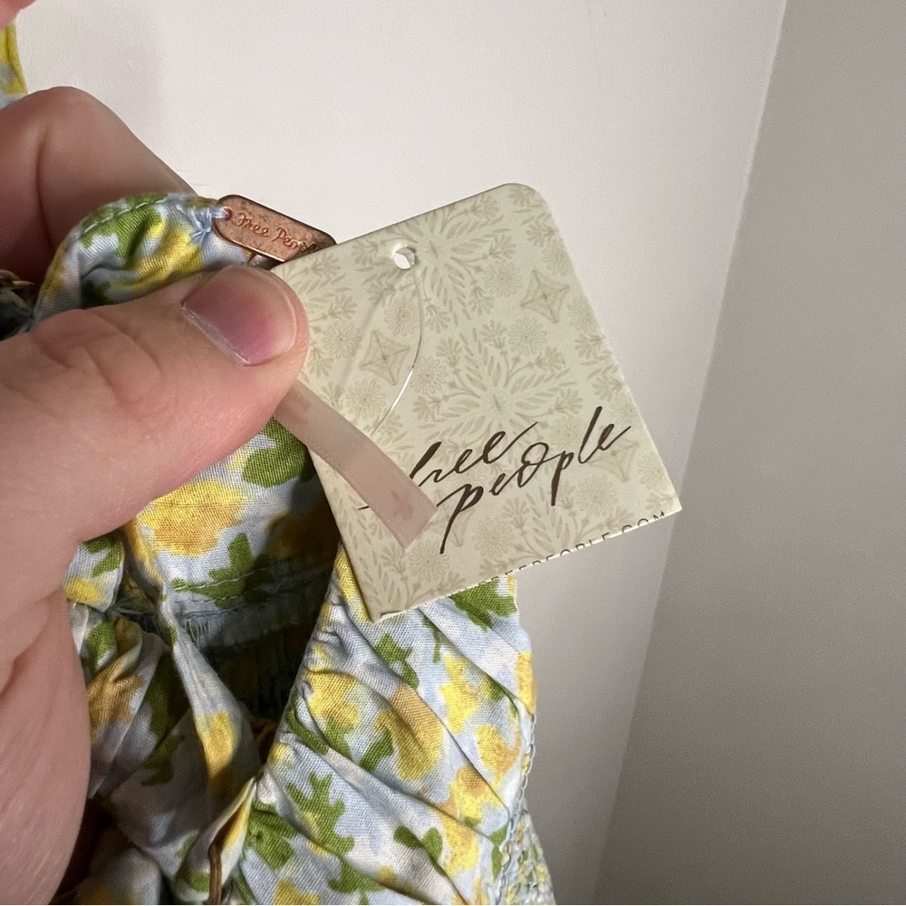 NWT Free People Floral Dress Lavendar Daze Sun Dress Multicolor Size Large MIDI - Picture 10 of 14